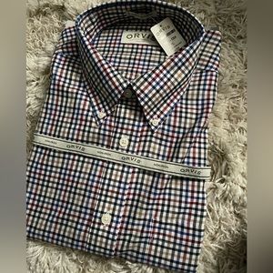 Orvis XL dress shirt long sleeve Non-Iron 100% cotton